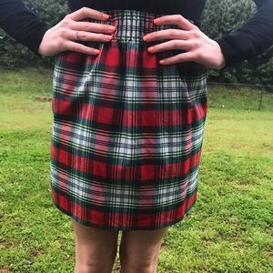 JCrew plaid sidewalk skirt
